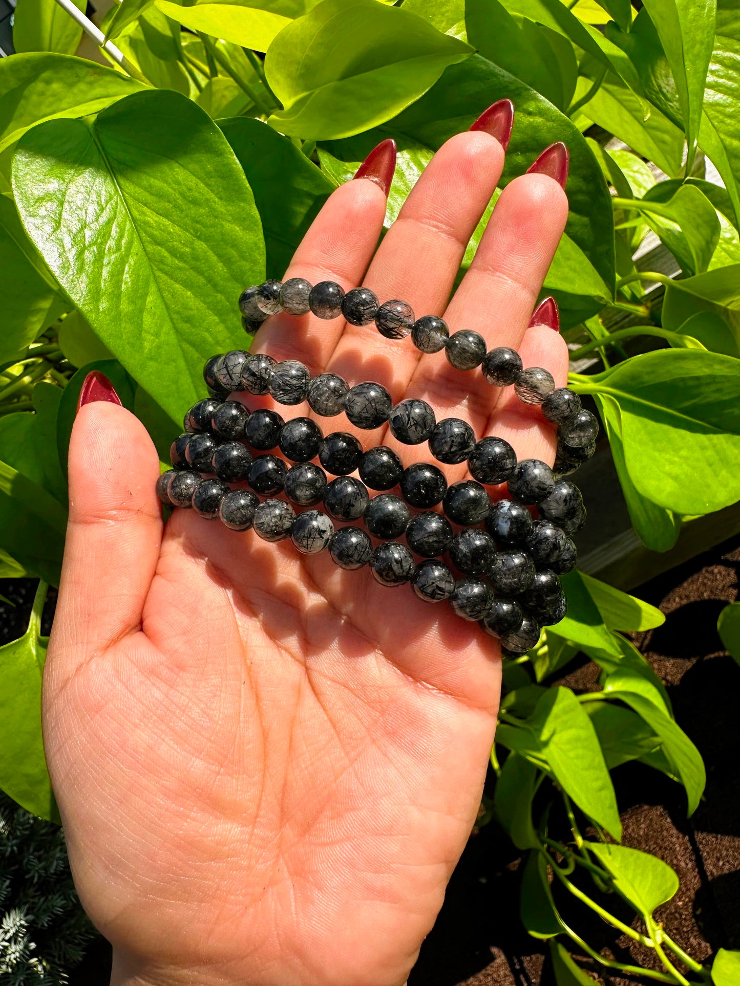 Tourmaline Quartz Bracelets 8mm