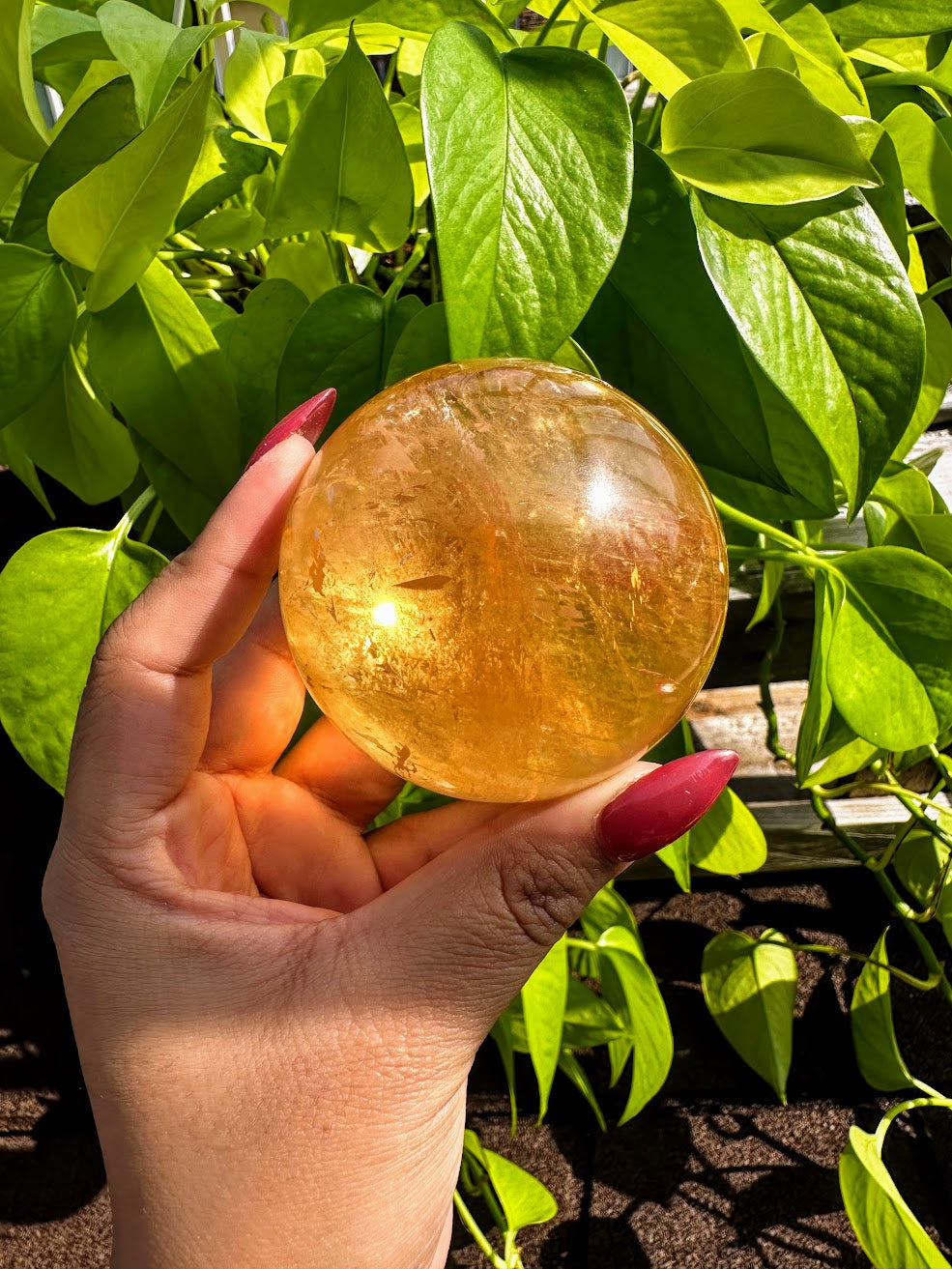 High Quality Honey Calcite Sphere