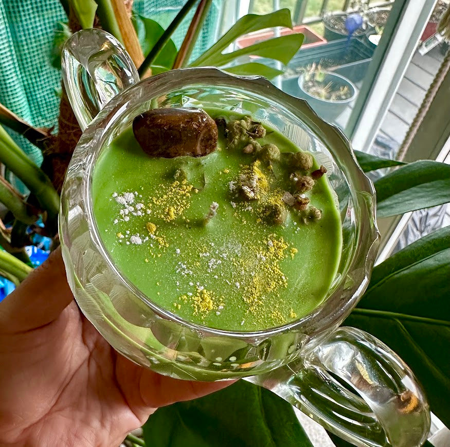 Herbal Garden-Upcycled Candle Soy wax- Garden Mint