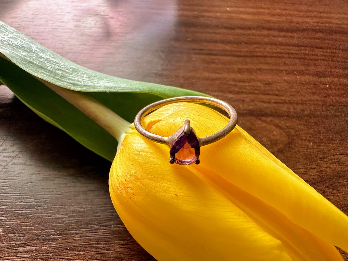 Amethyst Sterling Silver Size 8