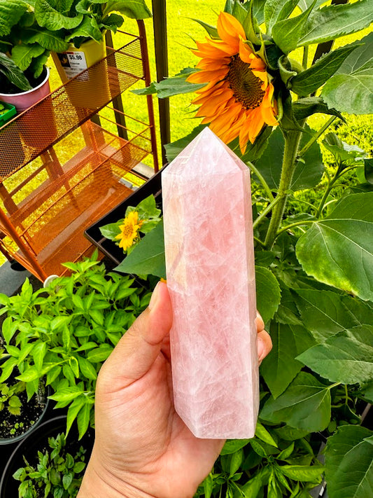 Rose Quartz Large Tower