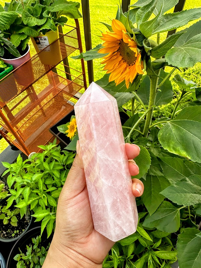Rose Quartz Large Tower
