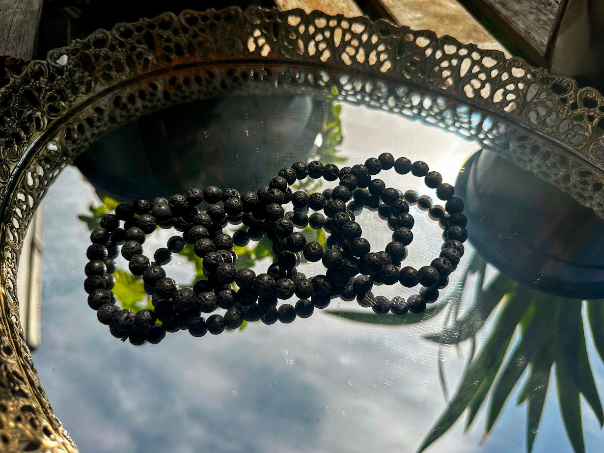 Lava Rock Bracelets 8mm