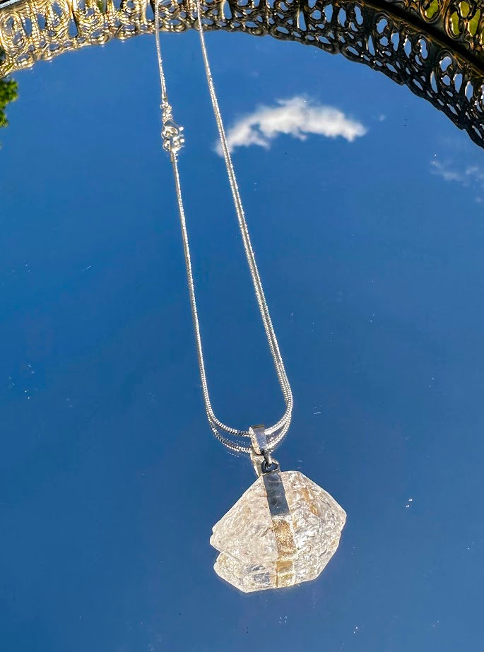 Herkimer Diamond Quartz Necklace