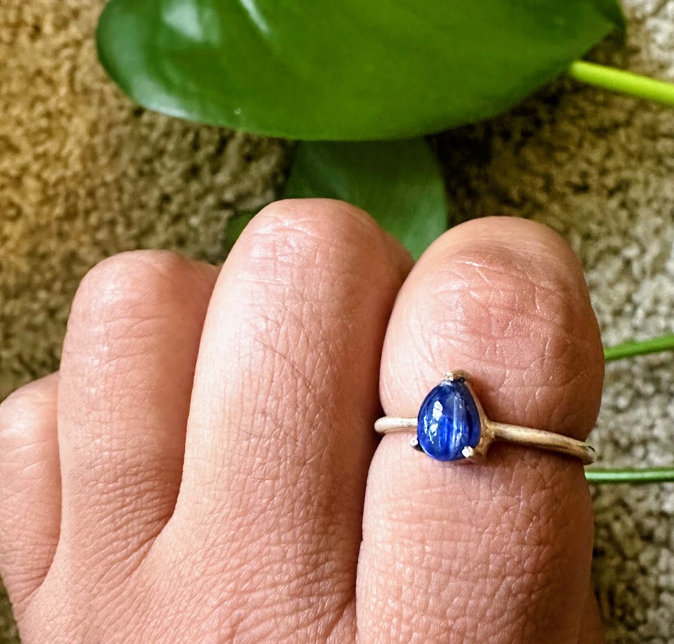 Kynaite Sterling Silver Ring 7