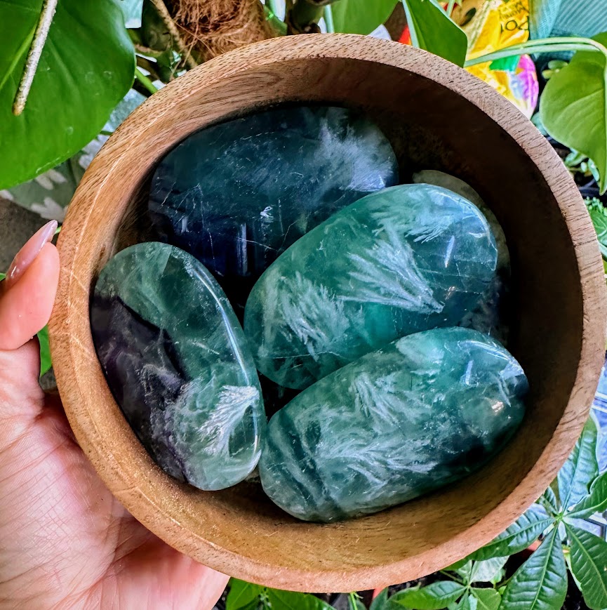 Fluorite Palm stones