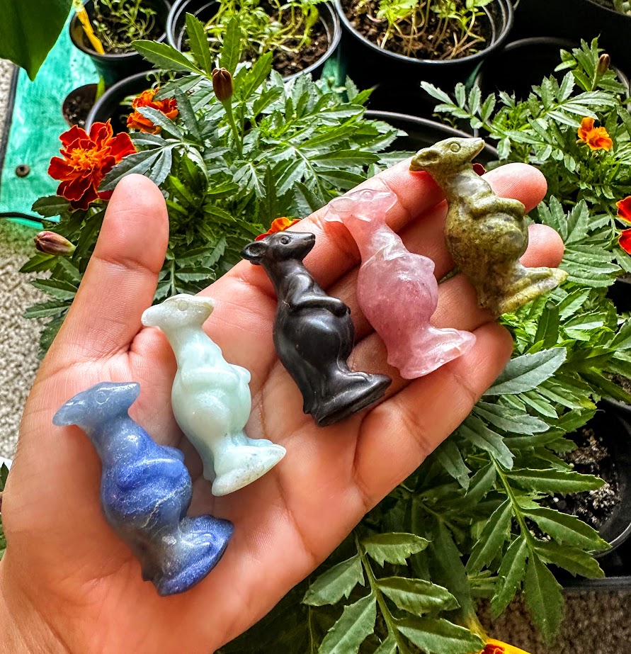 Kangaroo Crystal Carving