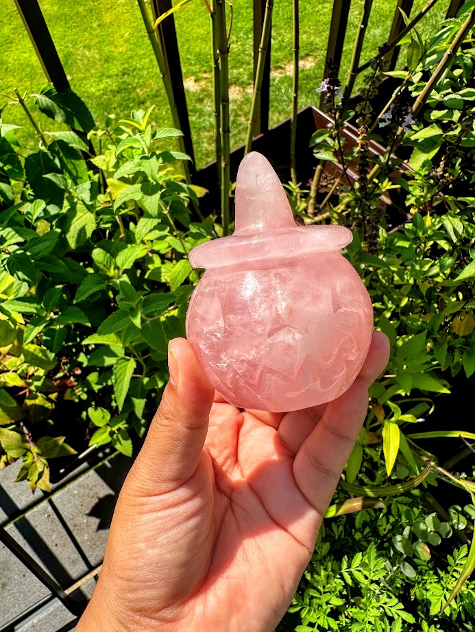 Pumpkin Carving Rose Quartz