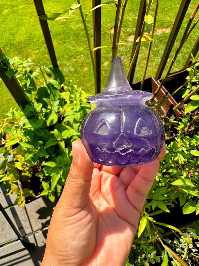 Pumpkin Carving Fluorite