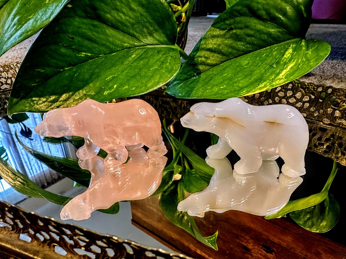 Polar Bear Crystal Carving