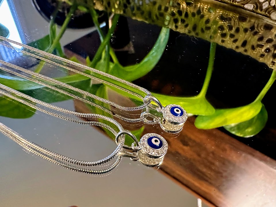 Evil Eye Sterling Silver Necklace