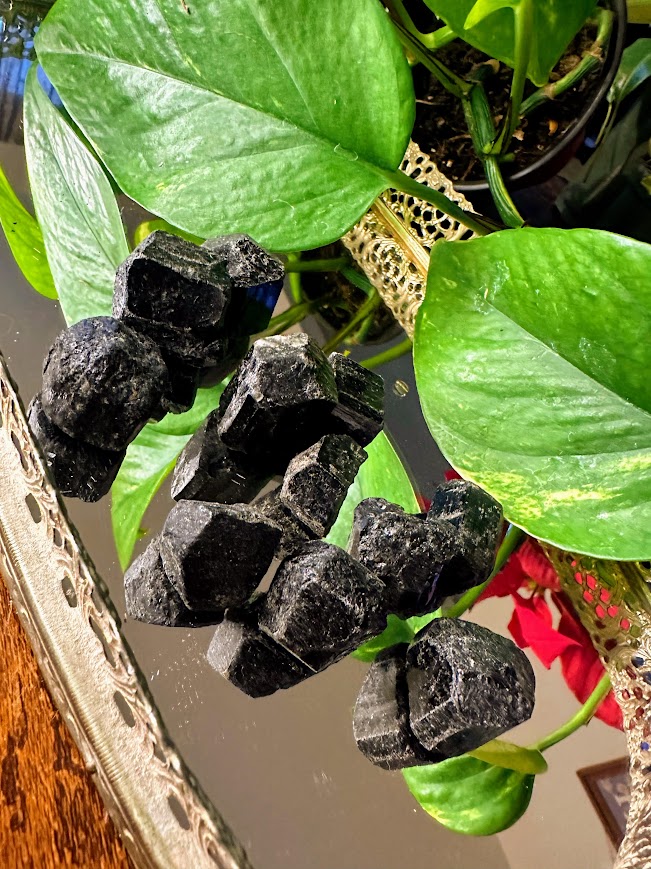 Black Tourmaline Cluster