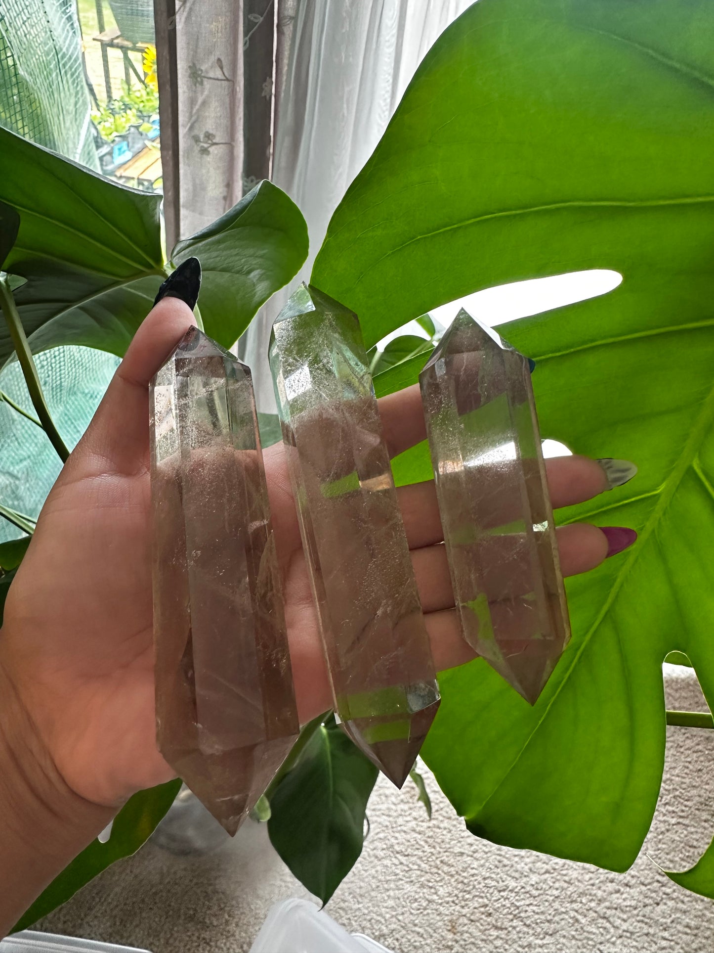 Smokey citrine DT towers