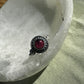 Garnet Sterling Silver Ring Size 7