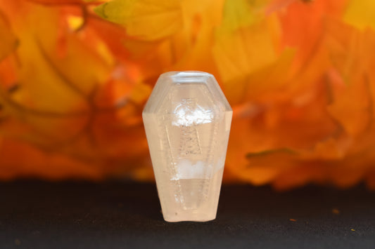 selenite crystal mini coffin