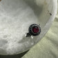 Garnet Sterling Silver Ring Size 7