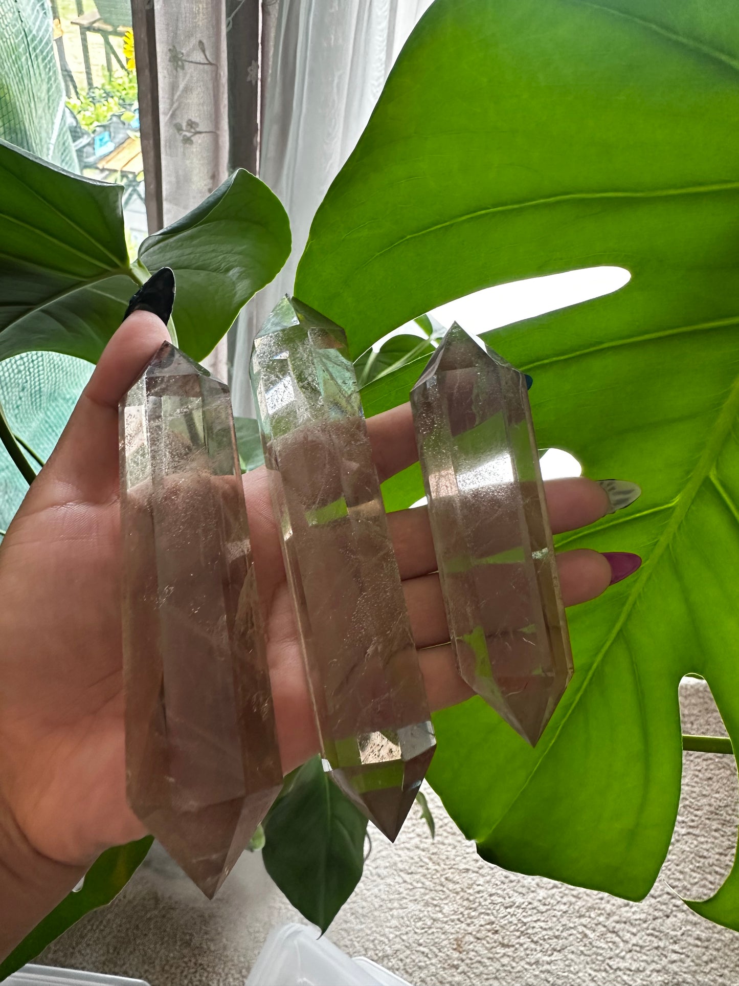 Smokey citrine DT towers