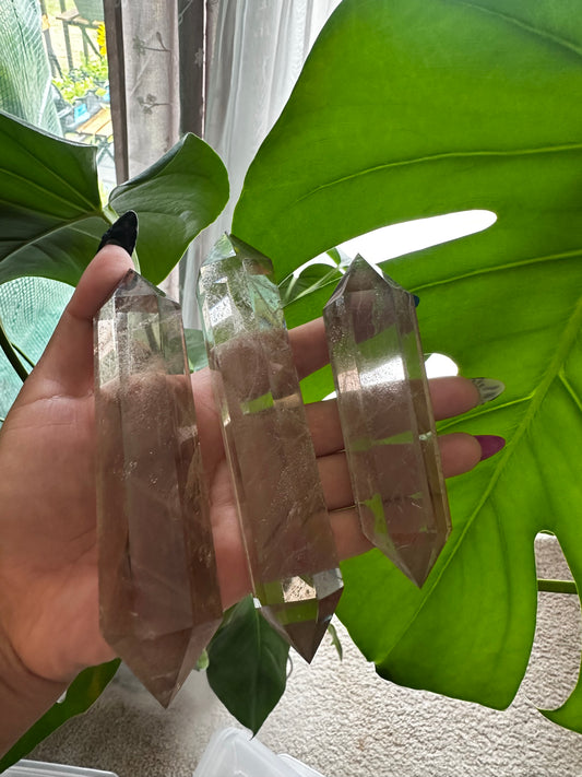 Smokey citrine DT towers