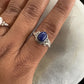 Lapis Lazuli Sterling Silver Ring Size 7.5