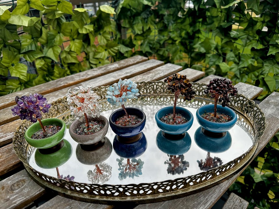 Tree of life Trees with Ceramic Bowls