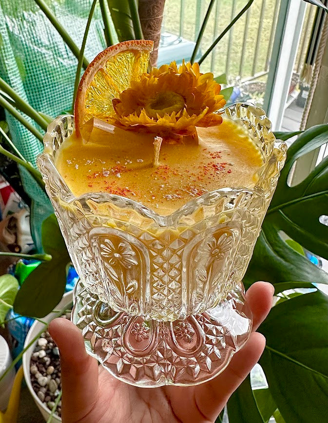 Sweet Sage and Pineapple 8oz Upcycled Soy Candle