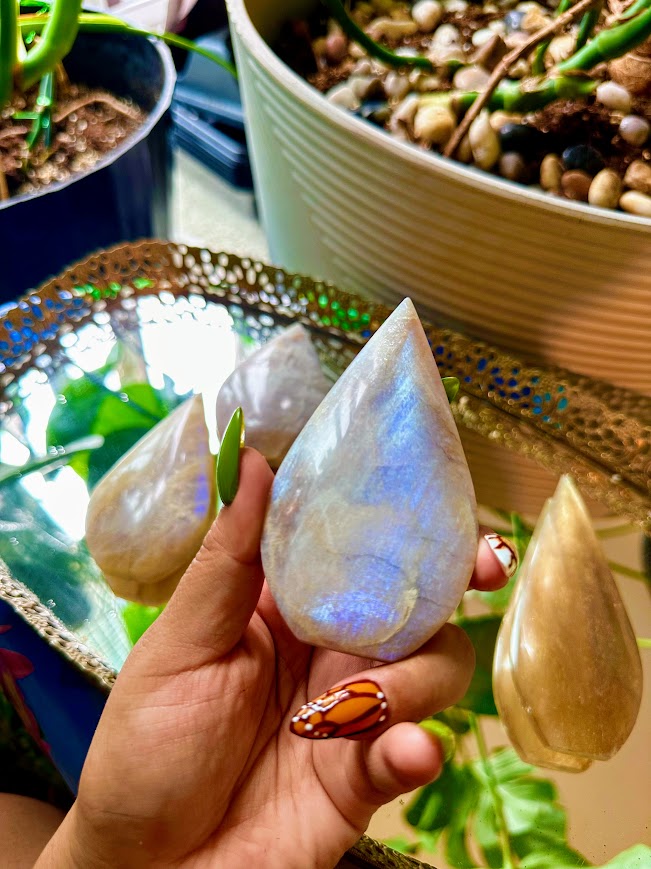 Moonstone Tear Drop Crystal