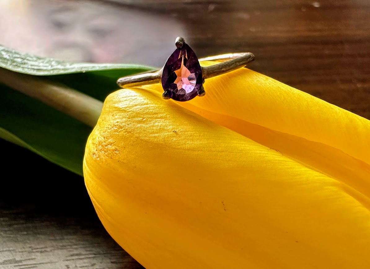 Amethyst Sterling Silver Size 8