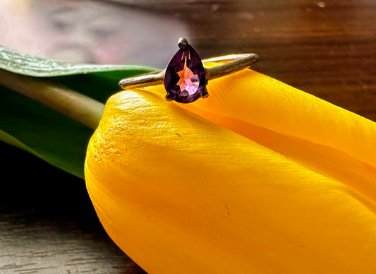 Amethyst Sterling Silver Size 8