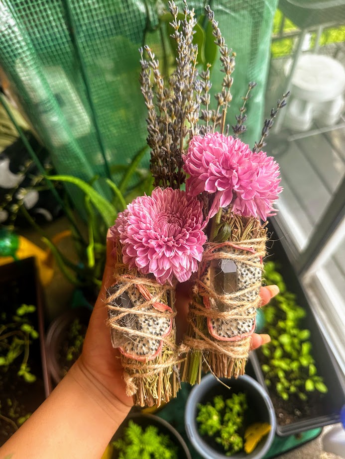 carnation herb bundle