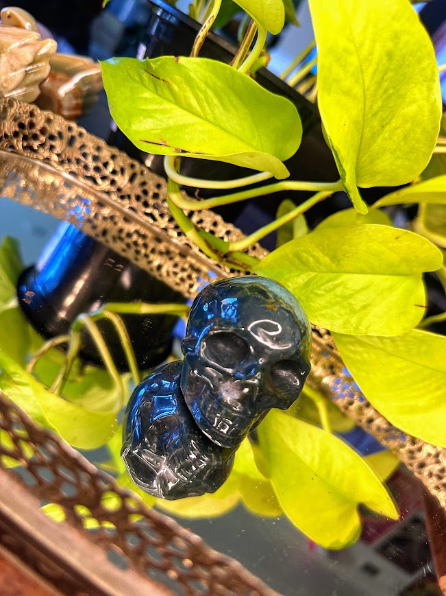 Dragon Stone Quartz Skull