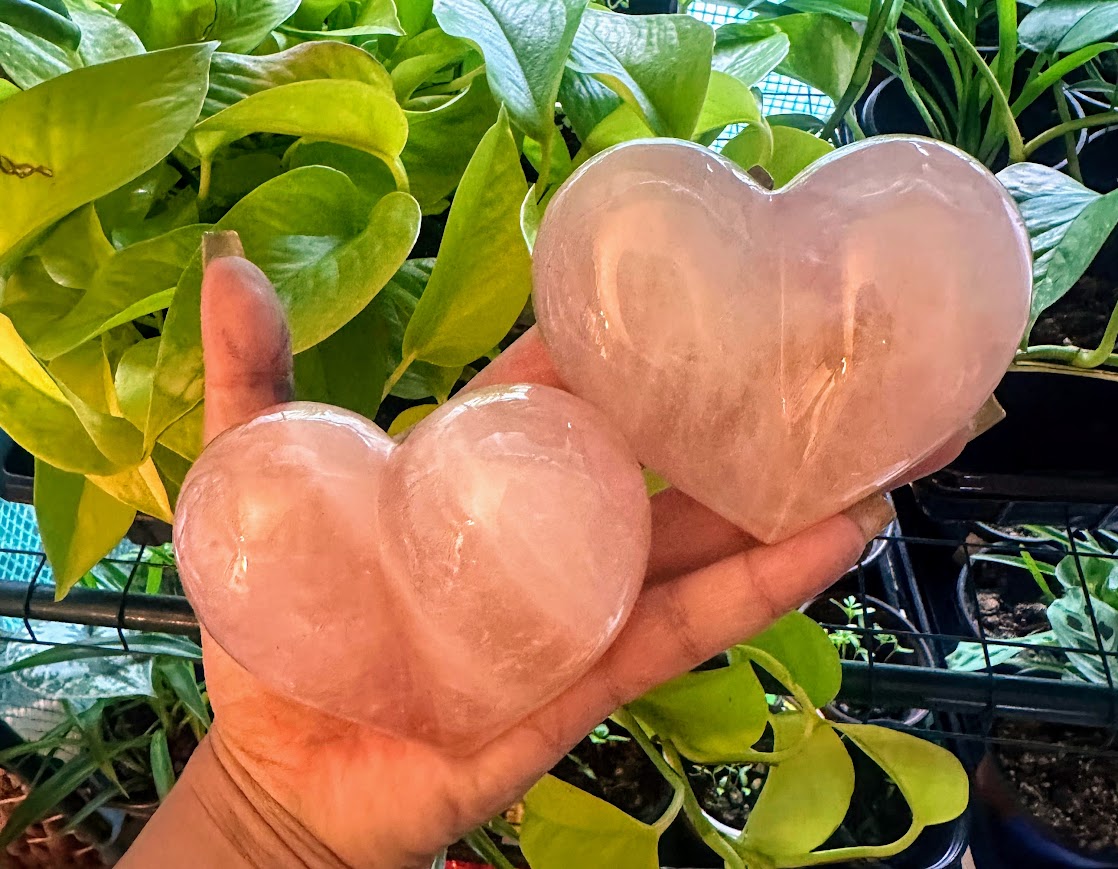 Rose Quartz Hearts