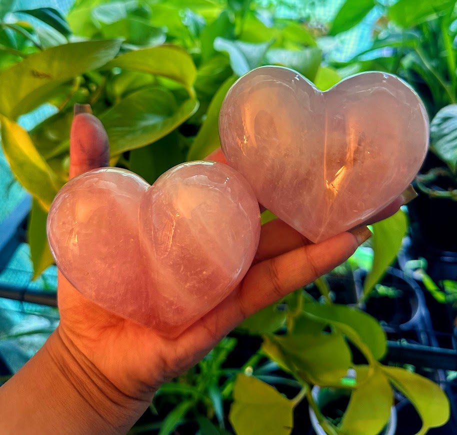 Rose Quartz Hearts