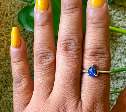 Kynaite Sterling Silver Ring 7