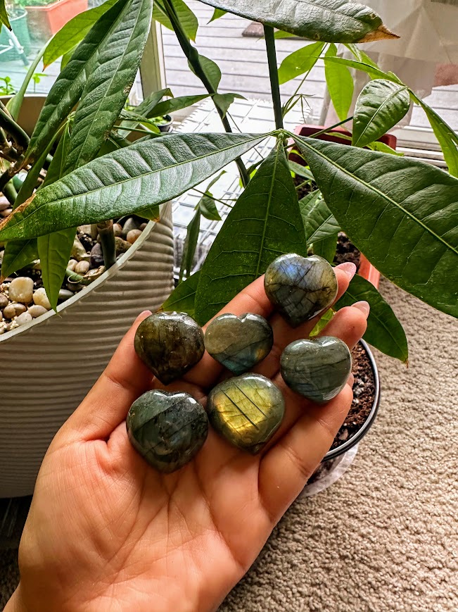 Labradorite Crystal Mini Heart