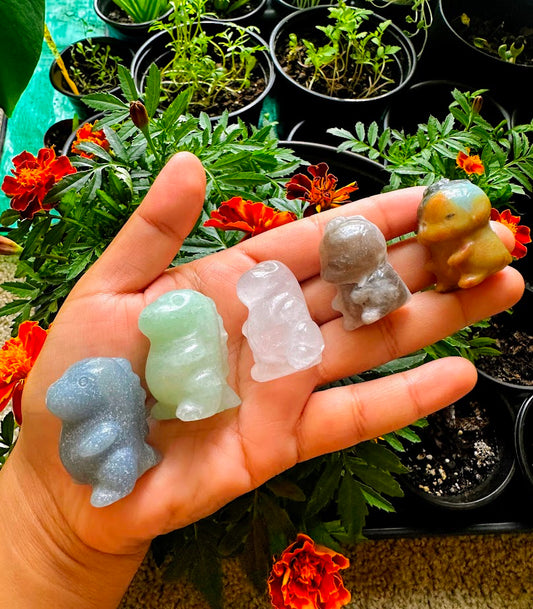 Dinosaur Crystal Carving