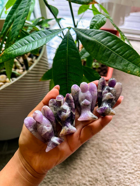 Amethyst Angel Crystal Carving