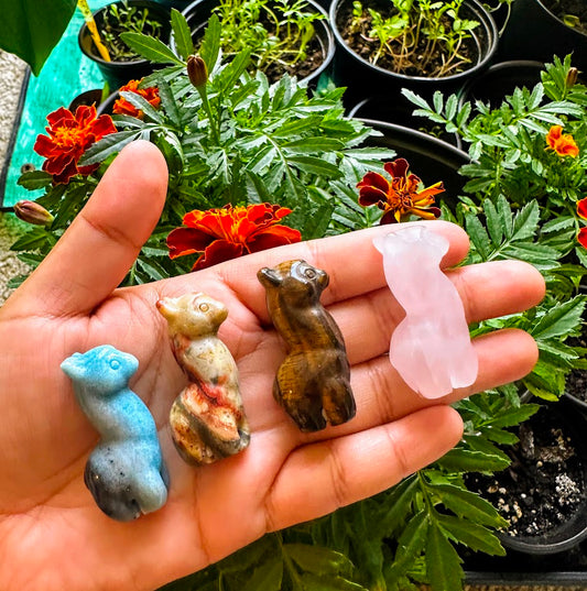 Lama Crystal Carving