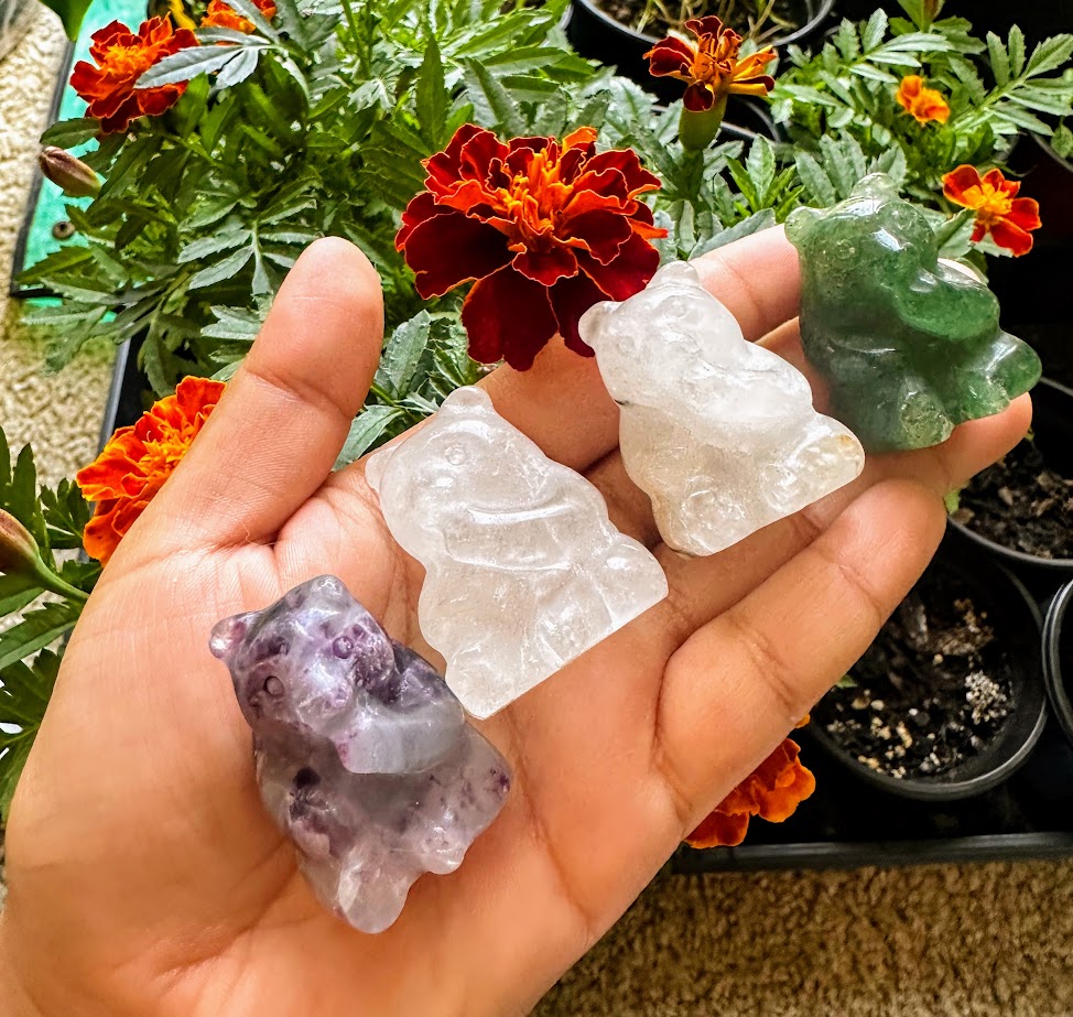 Bear Crystal Carvings
