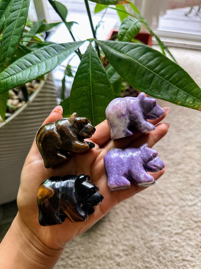 Bear Crystal Carvings -Standing on all fours
