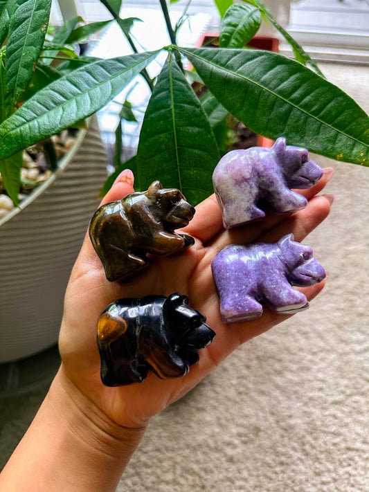 Bear Crystal Carvings -Standing on all fours