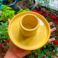 Herb Bundle Ceramic Holder Yellow