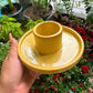 Herb Bundle Ceramic Holder Yellow