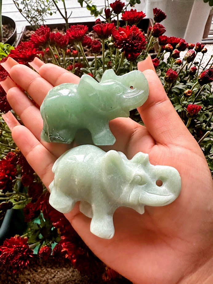 Green Aventurine Elephant