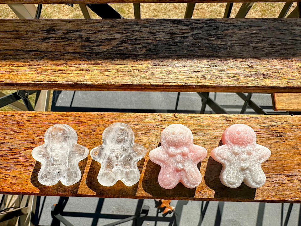 Gingerbread Men Crystal Carvings