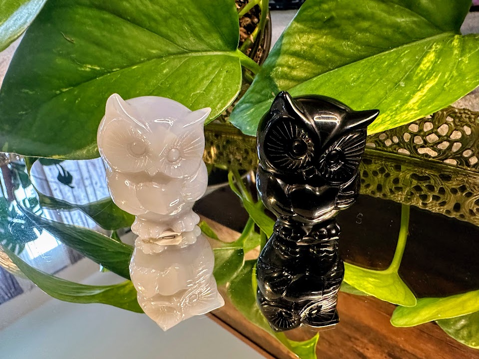 Owl Crystal Carving