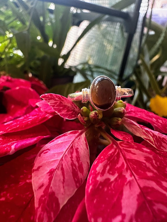 Tiger Eye Sterling Silver Ring Size 9