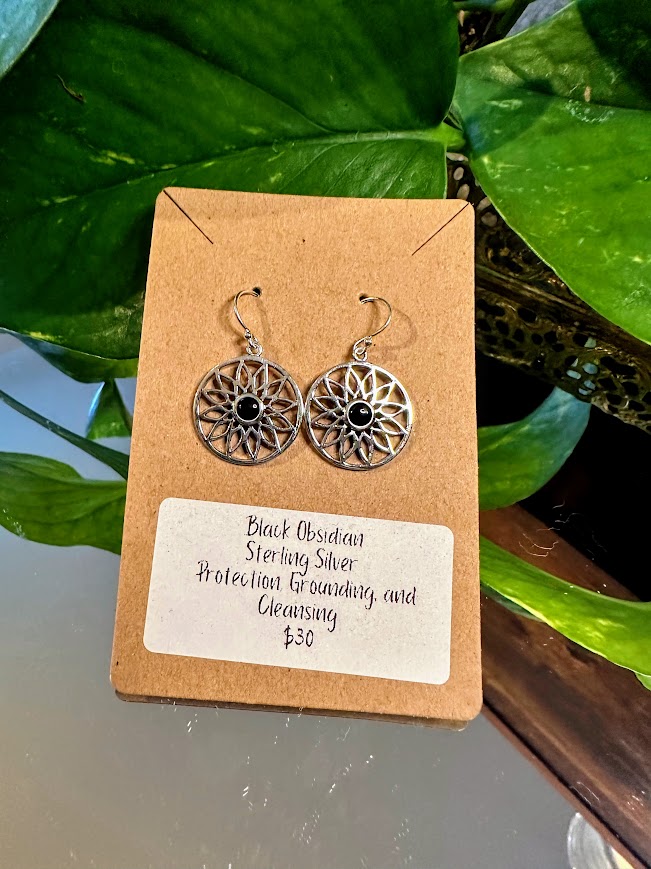 Mandala Sterling Silver Earrings