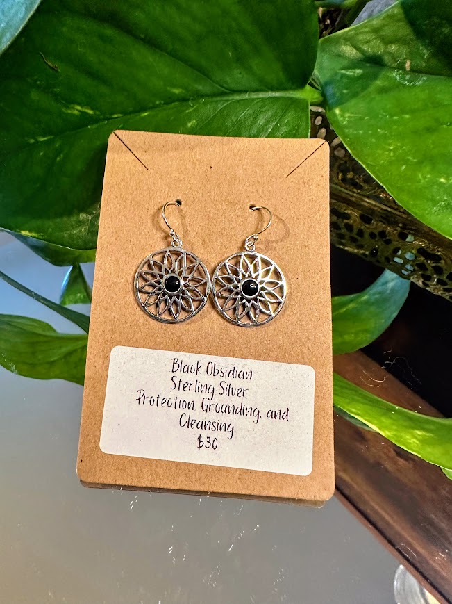 Mandala Sterling Silver Earrings