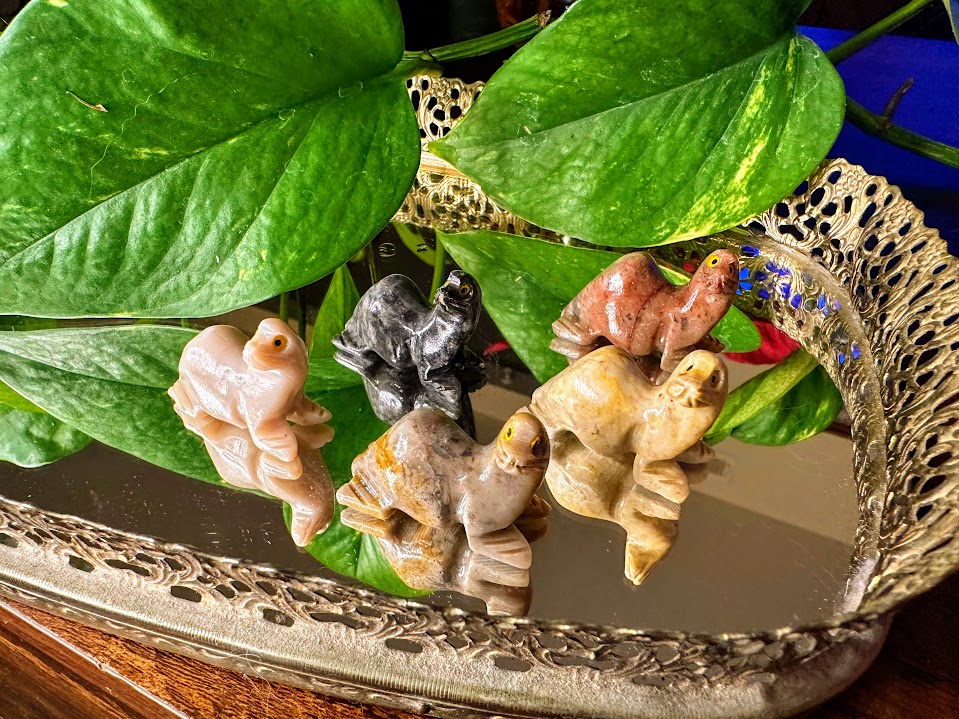 Soapstone Seal Animal Carvings