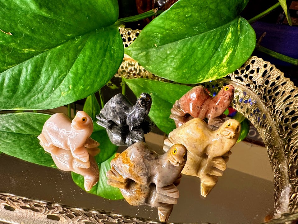 Soapstone Seal Animal Carvings